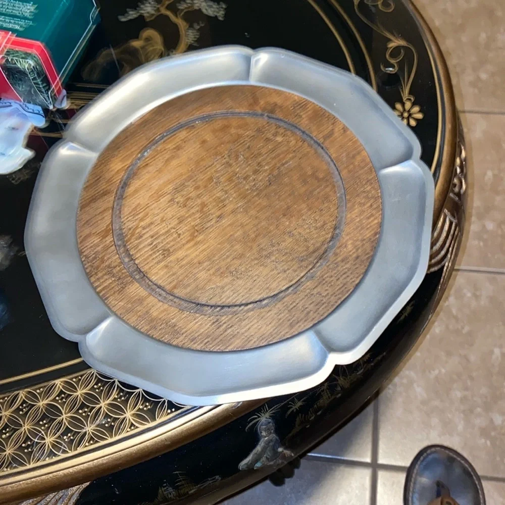 International Pewter Silver German 18th Century Antique Konigsberg Plate 11.5 in